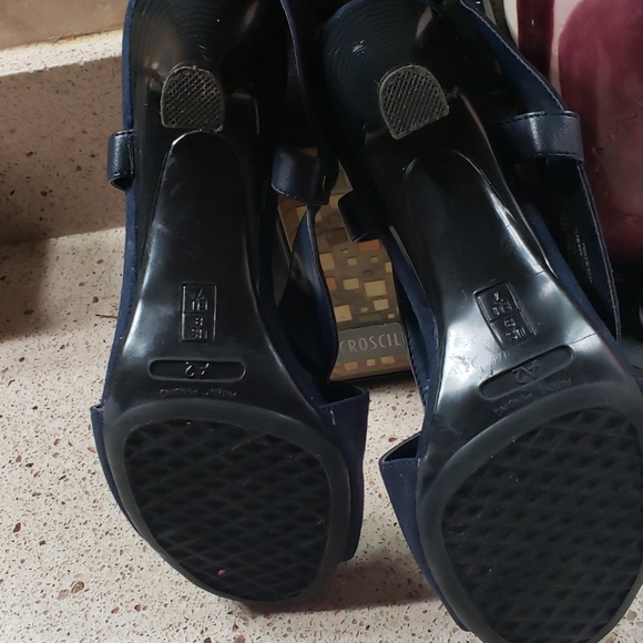 A2 BY AEROSOLES BLUE ROTMAIL FABRIC SANDALS SZ 9 - Picture 8 of 9